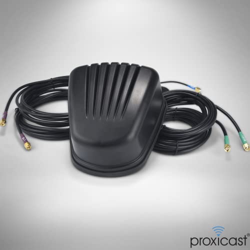 Image of Proxicast 5-in-1 Pro-Grade Low-Profile 2x2 MIMO 4G /5G + Wi-Fi + GPS Screw Mount Combination Vehicle Antenna Compatible with Cradlepoint, Digi, Peplink and Other Modems /Routers (Gibraltar ANT-510-221)