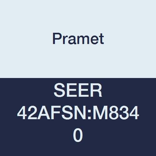 SEER 42AFSN:M8340 Stainless Steel and Super Alloys (P40,M30,S30) Carbide Milling Insert, Positive Geometry PVD, 90 Degree Square, Black (Pack of 10)