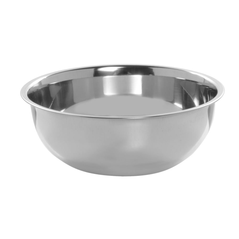 2 qt Mixing Bowl Stainless Steel - 8 7/10" Dia x 3 3/10" H by HUBERT – 2.0 quarts, Stainless Steel, Silver