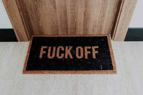 Fisura, Original F* Off Door Mat, Dirt Trapper for Indoor & Outdoor Entrance, Non-Slip With PVC Base, Coconut Fiber - Image 2