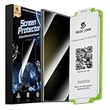 MAGIC JOHN 2 Pack for Samsung Galaxy S23 Ultra Privacy Screen Protector [Ceramic Film Material Not Glass] 6.8 inch,[100% Fingerprint ID Compatible] Easy Installation Tray, Shock-Resistant, 3D Curved,