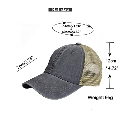 Image of Baseball Cap for Men Women, Men's Athletic Baseball Fitted Cap Classic Adjustable Plain Hat Quick Dry Trucker Hats