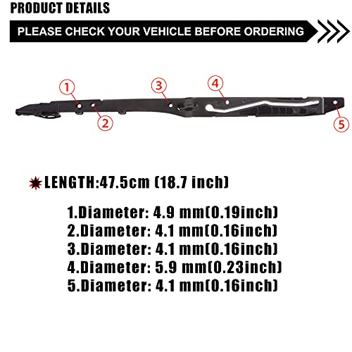 image for unikpas Sunroof Track Compatible for Ford F150 2015-2020 F250 F350 F45