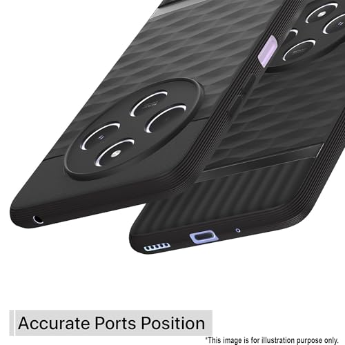 Image of Knotyy Soft Back Cover for vivo Y400 Pro 5G | Full Camera Protection | Flexible Shockproof Back Case for (Black)