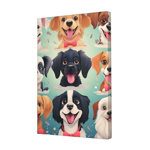Toile chien dessin animé pour égayer une chambre d'enfant
