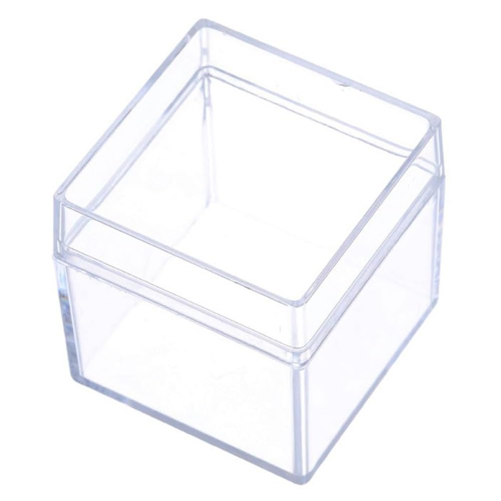 Geelin 6 stuks acryl risers voor display acryl kubus dozen acryl risers display stands met holle bodems acryl decoratieve standaard voor sieraden display snoep tafel decor 6 maten (transparant