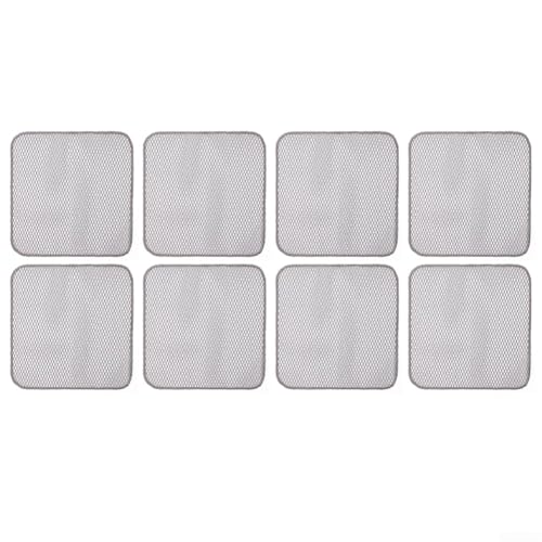 Lot de 48 chiffons en microfibre pour nettoyage de cuisine, alternative en acier inoxydable pour un nettoyage efficace et doux de la vaisselle, des casseroles, des poêles et des comptoirs (ronds, 8))