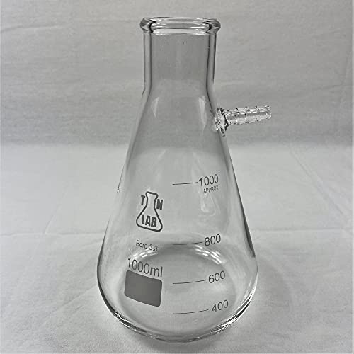 Filter Flask Borosilicate Glass Vacuum Filtering Flask 1,000Ml 1L #TOP3