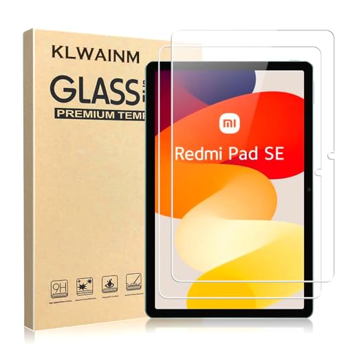 KLWAINM [2 Pezzi] Pellicola Protettiva Compatibile con Xiaomi Redmi Pad SE [Non Xiaomi Redmi Pad 10,6] 11 Pollici Tablet Vetro Temperato, Durezza 9H Anti-Graffio Trasparente HD Senza Bolle