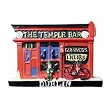 The Temple Bar in Dublin Ireland Tourism Tourist Travel Gift Souvenir 3D Resin Decorative Refrigerator Fridge Magnet Sticker Craft Home Kitchen Decoration