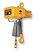 Harrington NER010S-15 Series NER Three Phase Electrical Hook Mount Chain Hoist, Single Standard Lifting Speed, 1 Tons Capacity, 15