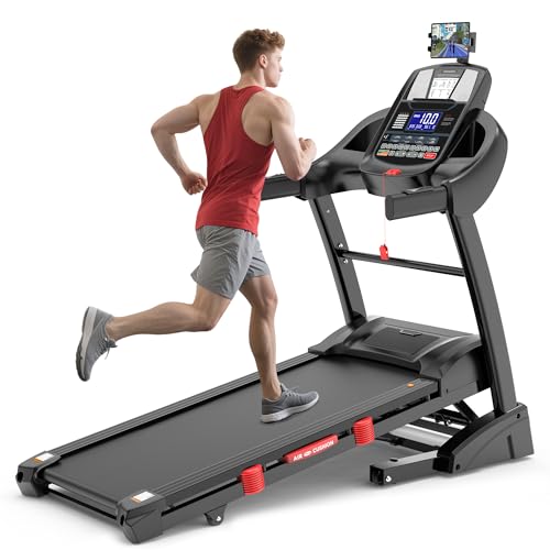 Image of Folding Treadmill for Home with Auto Incline, Smart APP, 300lbs, HiFi Bluetooth Speakers, Pre-Set Programs, Foldable Electric Treadmill Running Machine
