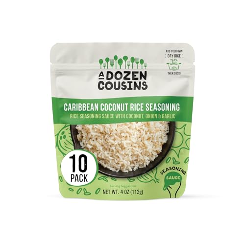A Dozen Cousins Coconut Rice Seasoning Sauce (10 Pouches), Pour