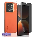 Zhiihorr Anti-Spia Pellicola Protettiva per Realme GT 7 Pro, [1 Pezzo Privacy Pellicola TPU Morbida + 2 Pezzi Pellicola Vetro Temperato Fotocamera] - Protezione Schermo per Realme GT 7 Pro