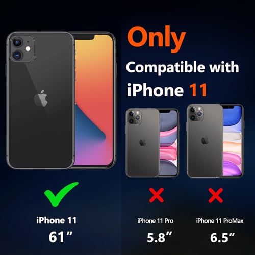 Diverbox for iPhone 11 Phone Case,iPhone 11 Magnetic Case [with Screen Protector & Camera Lens Protector ] Heavy Duty Phone Case for iPhone 11 Case (Magnetic Blue) by Diverbox - Used condition - Image 5
