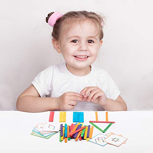 Colored Wooden Craft Sticks, 200Pcs Rainbow Wooden Popsicle Sticks | Children's Handicrafts | Bulk For Diy Craft Creative Designs Or Kids Education, 4.5" Craft Sticks #TOP6