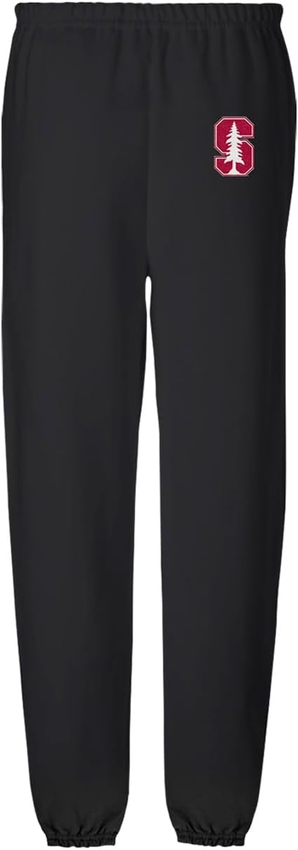 LOGOVISION Mens Jogger Sweatpants Collegiate Primary Logo Black Collection