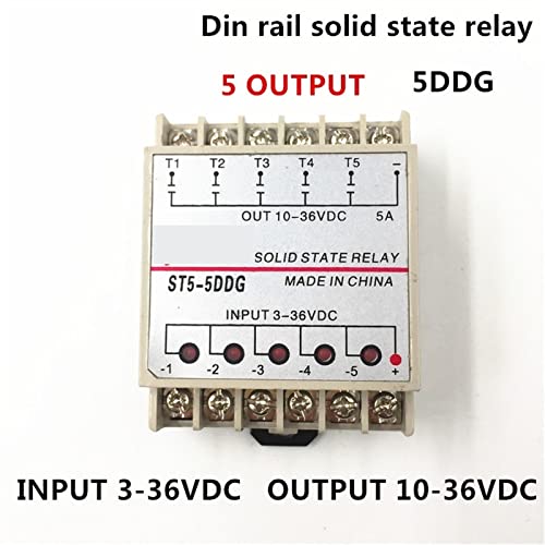 Module relais statique monophasé 5 voies DC pour intégration armoire PLC - 2