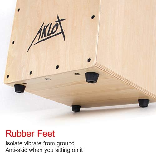 Aklot 10” Cajon Drum Compact Acoustic Jam Cajons Betula Wood Percussion Box, Internal Adjustable Snares,with Gig Bag For Kids Children 4 41xSWpd rSL. AC