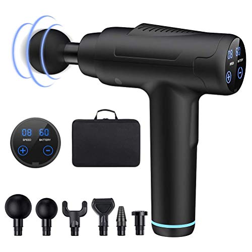 Preisvergleich Produktbild Massagepistole Professionelles Elektrisches Muskelmassagegerät mit 30 einstellbaren 6 Massageköpfen Tiefenmuskelmassage Fitness Muskelentspannung
