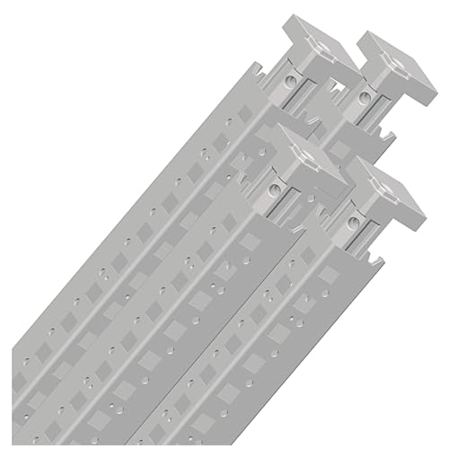 Montantes verticales NSYSFV22 para armario Spacial SF de 2.200 mm con acabado RAL 7035