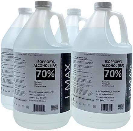 Isopropyl Alcohol - IPA 70% (4-1 Gallon) High Purity IPA - Made in USA