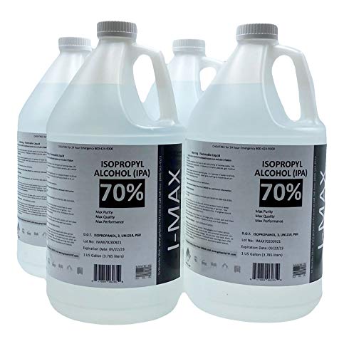 Isopropyl Alcohol - IPA 70% (4-1 Gallon) High Purity IPA - Made in USA