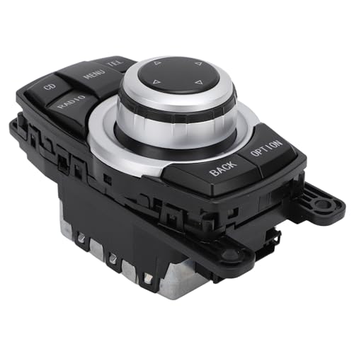 FAUOSWUK Joystick de Contrôleur de Commutateur Multimédia 10 Broches, Bouton de Contrôleur Multimédia en ABS Durable pour F07 F10 F01 F02, Remplacement pour les Séries 5 et 7, Installation Facile