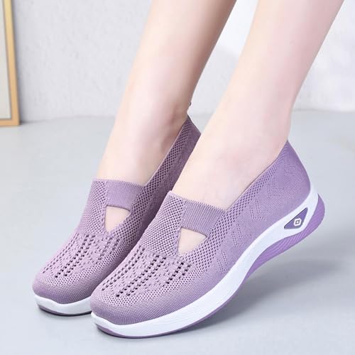 Women's Casual Sneakers – Lightweight & Breathable Mesh Slip-On Walking Shoes, Easy to Wear, Anti-Slip Sole, Perfect for Work, Travel & Everyday Comfort4