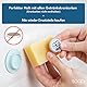Soapi - Schwebender Seifenhalter Magnet zum Kleben - Wand Magnethalter für Seife - Ablage Seifenschale Magnetseifenhalter ohne Bohren/Saugnapf (1, Dunkelgrau)