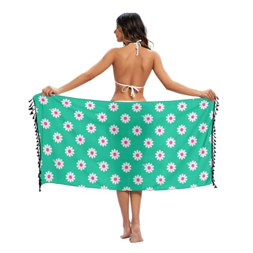 Traje de baño junior floral blanco para piscina y moda playera 4