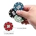 VOVCIG Poker Chips 100PCS Plastic Poker Chips Set 5 Colors for Home Game Poker Nights Party Card Club or Late Night Poker Games Supplies
