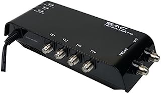 SAC Electronics 4 Way Indoor UHF/DAB IR Pass LTE Amplifier Black