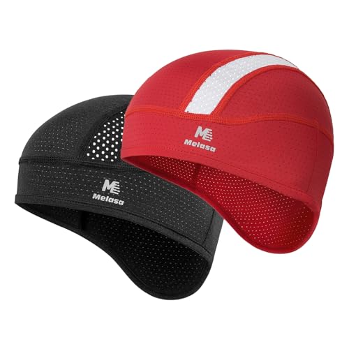 MELASA Skull Cap Cooling Helmet Liner for Hard Hat with Neck Extension Sun Protection Mesh Breathable Sweat Cap for Men Women