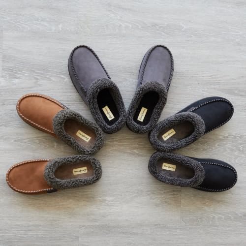 Image of Dearfoams Men's Brendan Indoor /Outdoor Breathable Memory Foam Clog House Shoe with Wide Widths Slipper