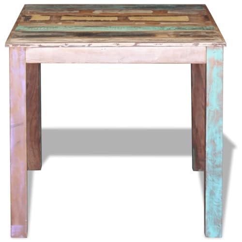Table à manger bois massif robuste compacte 80cm pour petits espaces