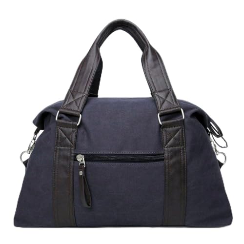 ユニセックス アウトドア ダッフルバッグ キャンバス ホールドオール 軽量 機内持ち込み手荷物 機内持ち込み 60L (ライトブルー)