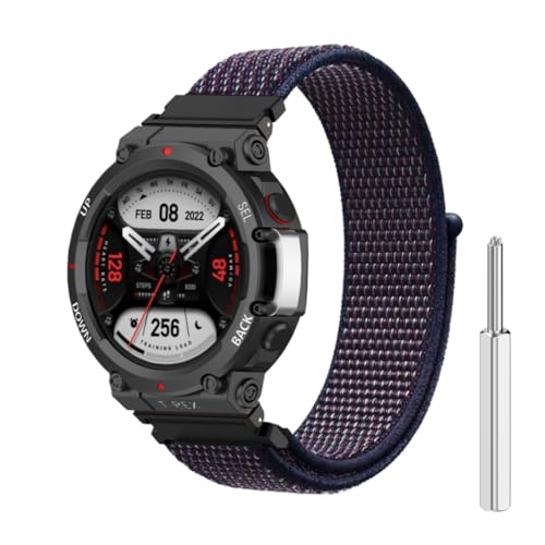 Image of YODI Strap Band Compatible with Amazfit T-Rex 2 Smartwatch Only Soft Silicone | Nylon | Chain | Leather Watch Straps with Installation Adjuster Tool For Amazfit TRex 2