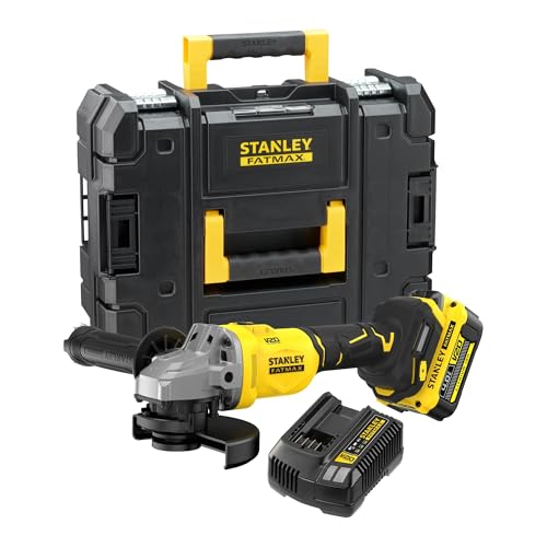 Meuleuse sans fil brushless Stanley Fatmax 18V avec moteur haute performance 125mm