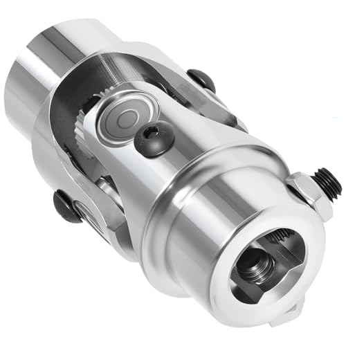 Image of 3 /4 inch DD X 3 /4 inch 30 Spline Stainless Steel Steering U Joint, Universal Joint Single Steering Column Shaft U Joint,Total Length:83mm (3-1 /4 inch)