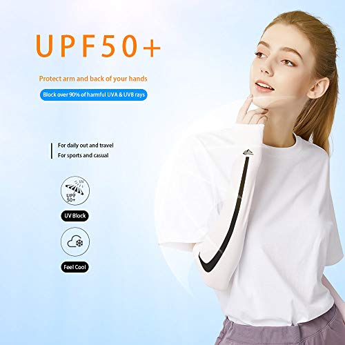 Mangas outdoor, Andoer Mangas de braço ao ar livre com luva de proteção solar UV Mangas de resfriame