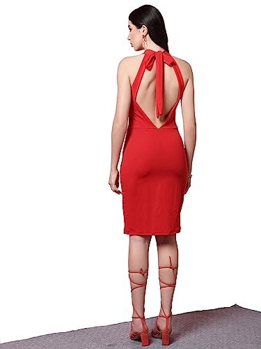 Image of OOMPH! Women's Polyester Blend Bodycon Mini Dress
