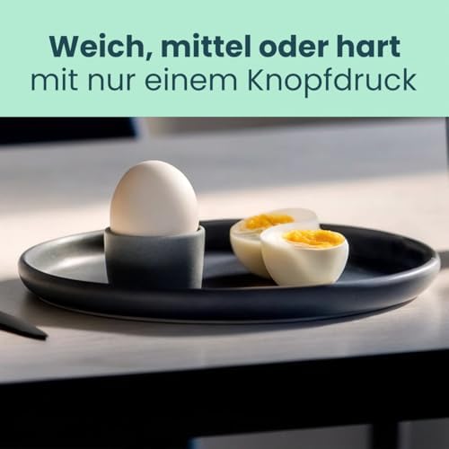 Bild 2 - Bomann® Eierkocher 6 Eier | mit akkustischem Signal (Summer) | inkl. Messbecher und Eipicker | Egg Cooker | Heizschale antihaftbeschichtet | Egg Boiler | EK 5022 CB weiß