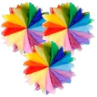 Scarves for Kids Play, 24 Inch Juggling Scarves, 15/30/45 Pcs available, Play Scarve for Toddlers, Dance, Magic Tricks