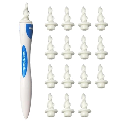 Ear Wax Cleaners, Ear Cleaner Ear Wax Remover, Silicone Safe Soft Ear Cleaner with 16 Pcs Replacement Tips for Adult & Kids Brand: Hpyheius