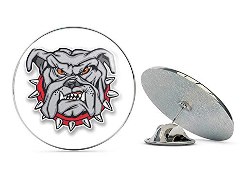 Bulldog Dog Round Metal 0.75