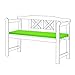 Gardenista Coussin de Banc de Jardin pour l'extérieur | Coussin de Banc pour Meubles de Patio 2 Places | Matériau résistant à l'eau | Confortable, Durable et léger (Chaux)