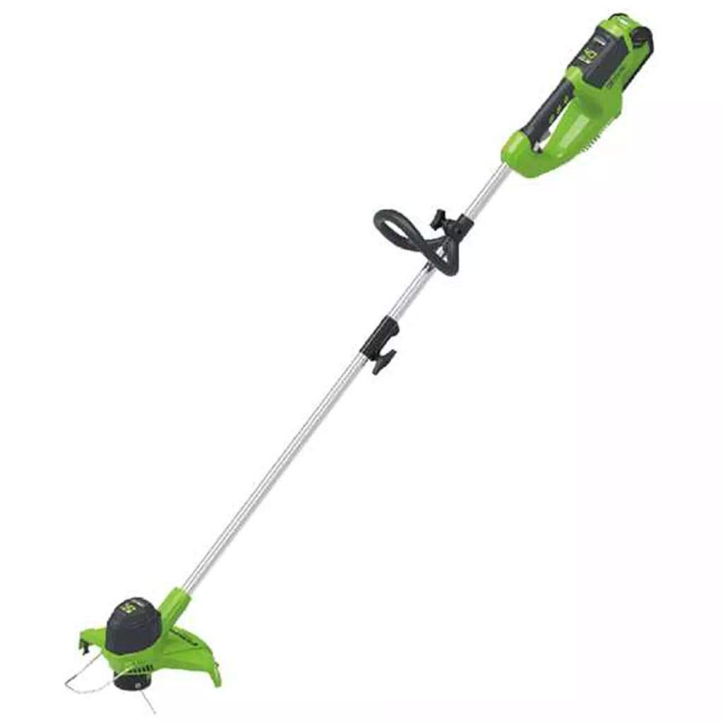 Greenworks 40V Tagliabordi a Batteria per Giardini Medi, Altezza Regolabile, Ampiezza di Taglio 30cm, Filo di Nylon da 1,65mm con Autofeed, SENZA Batteria 40V e Caricabatterie, Garanzia 3 Anni G40LT