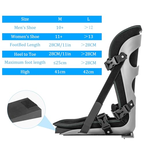 Mindmed Férula nocturna para fascitis plantar, férula nocturna para fascitis plantar en mujeres y hombres, botas ortopédicas para dormir, tendinitis de Aquiles dolor de arco (M)