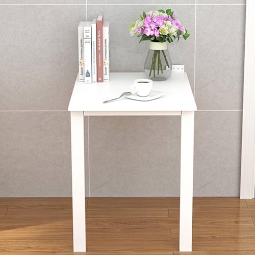 Bureau mural flottant convertible et multifonction en bois robuste - 6